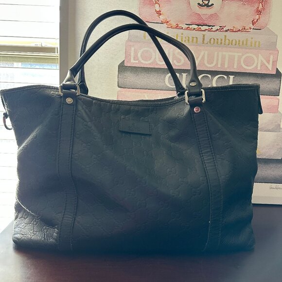 Authentic Gucci Guccissima Large Leather Joy Tote - Picture 17 of 17